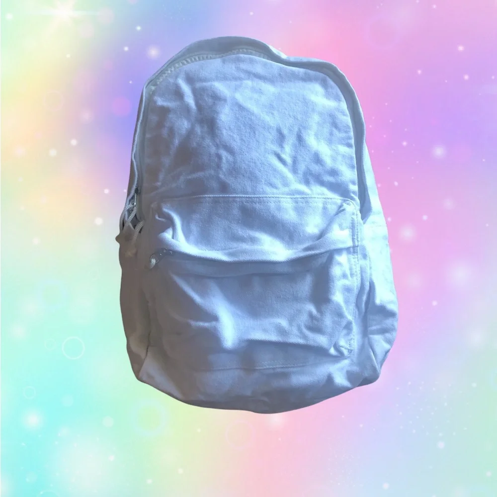 Stylish White Women's Backpack